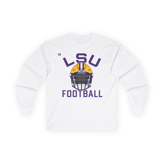 LSU Football Helmet Long Sleeve Shirt