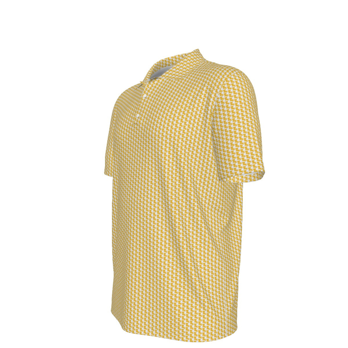 Louisiana Pattern Polo - White