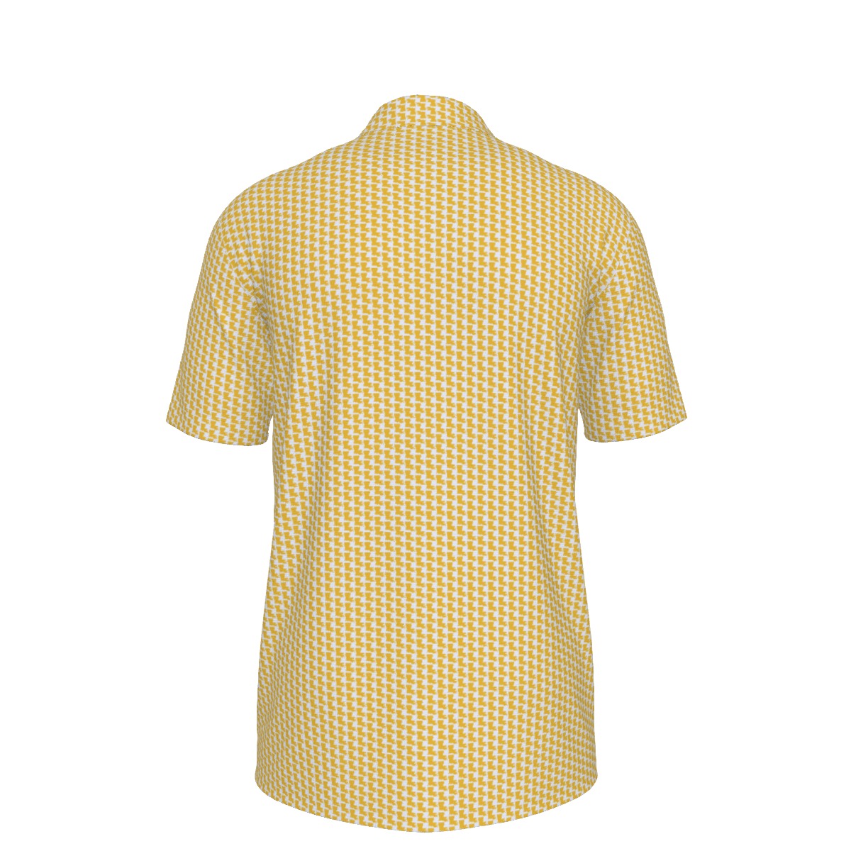 Louisiana Pattern Polo - White