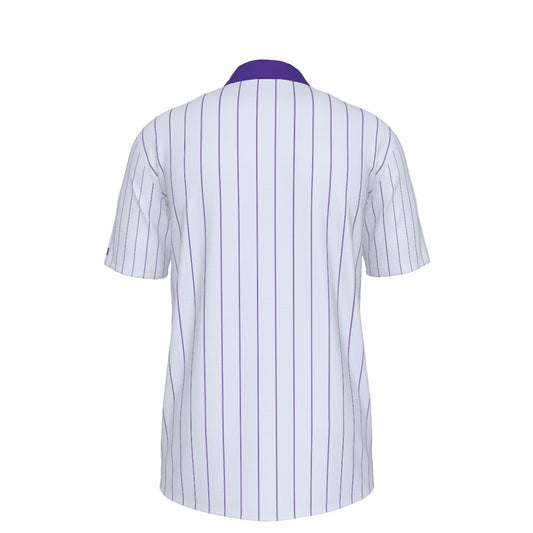 LSU Baseball Pinstripe Script Polo