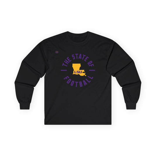 LSU Football State of Football Long Sleeve Shirt