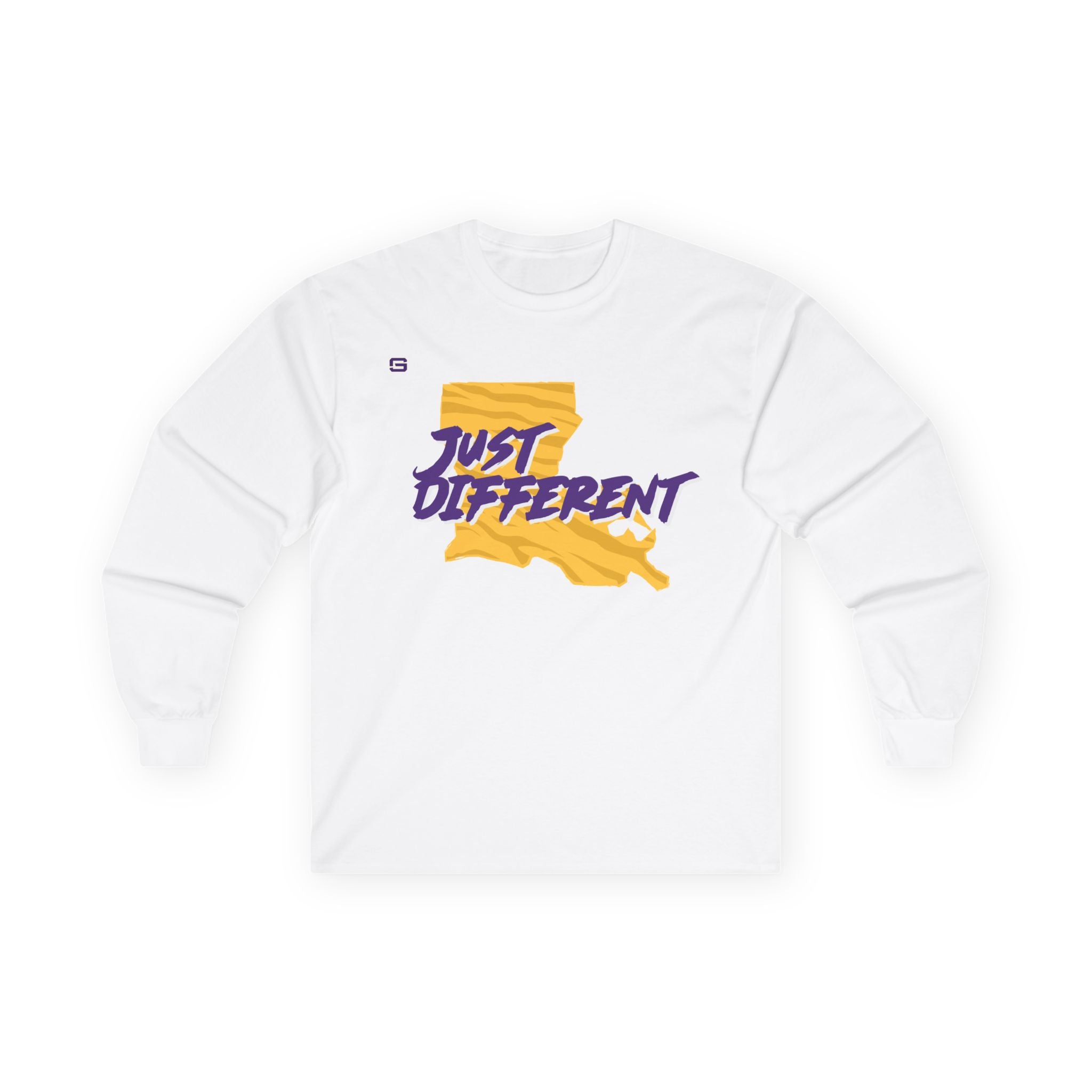 Just Different Long Sleeve Shirt | Gameday Stripes LSU