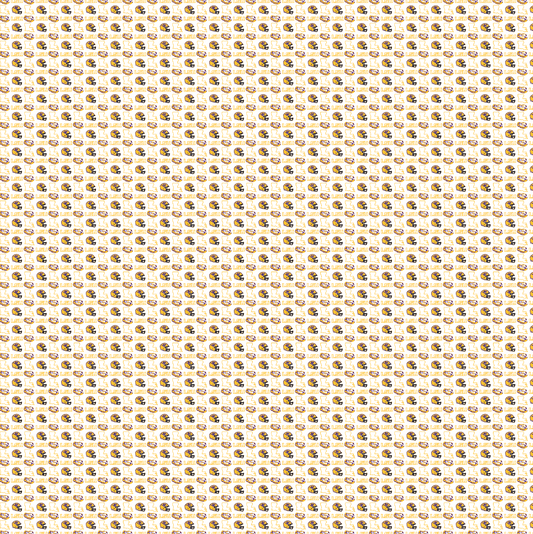 LSU Football Symbols Polo - White