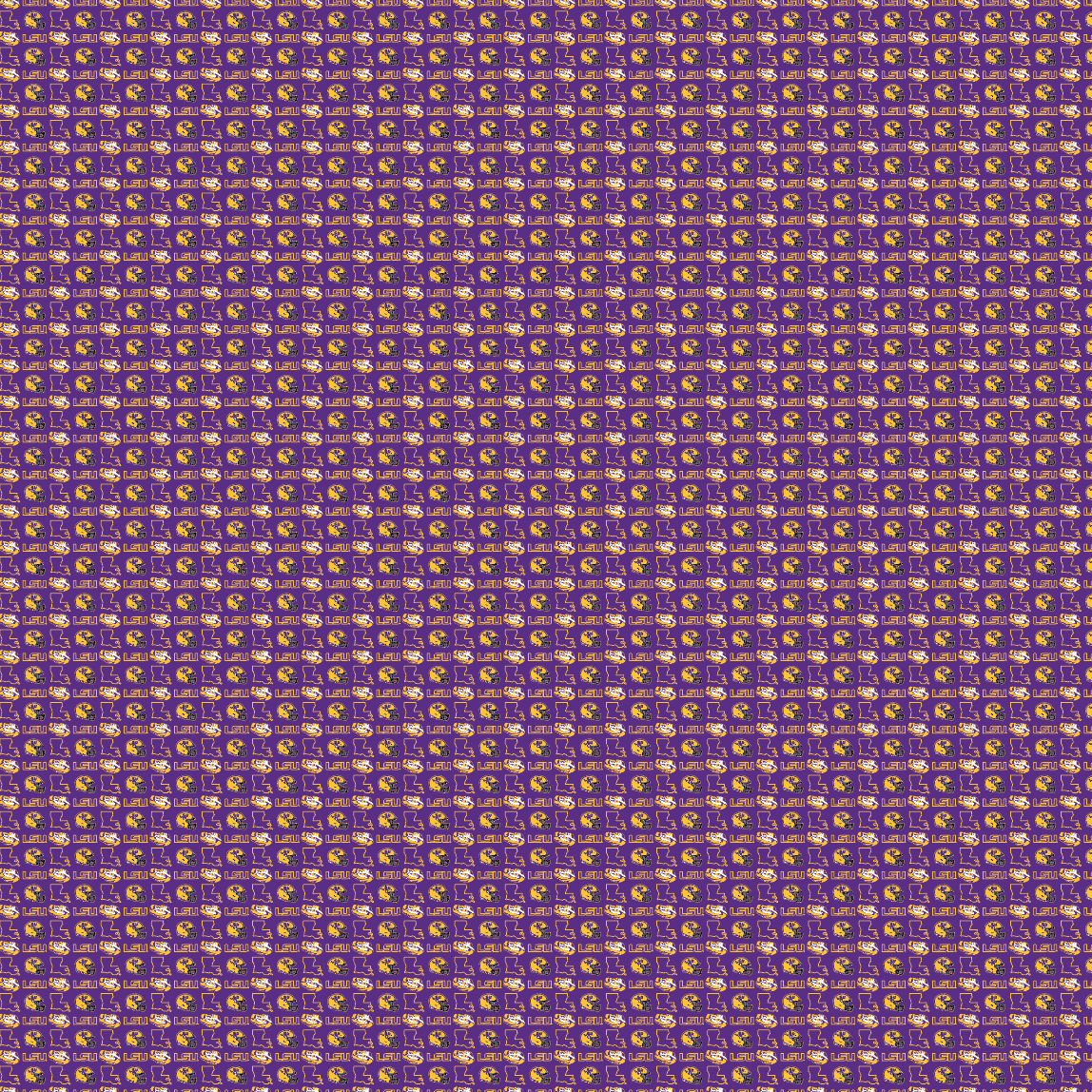 LSU Football Symbols Polo - Purple