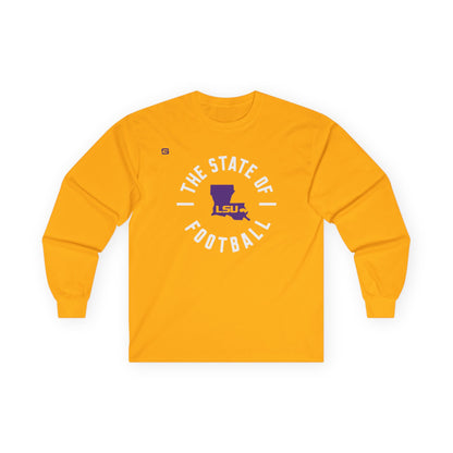 LSU Football State of Football Long Sleeve Shirt