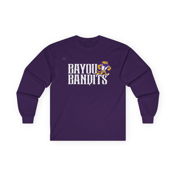 Bayou Bandit Football Mascot Long Sleeve Shirt