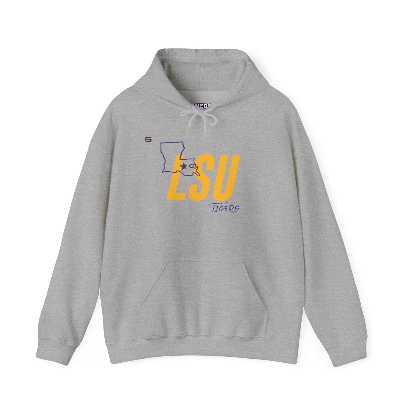 LSU Football State Hoodie