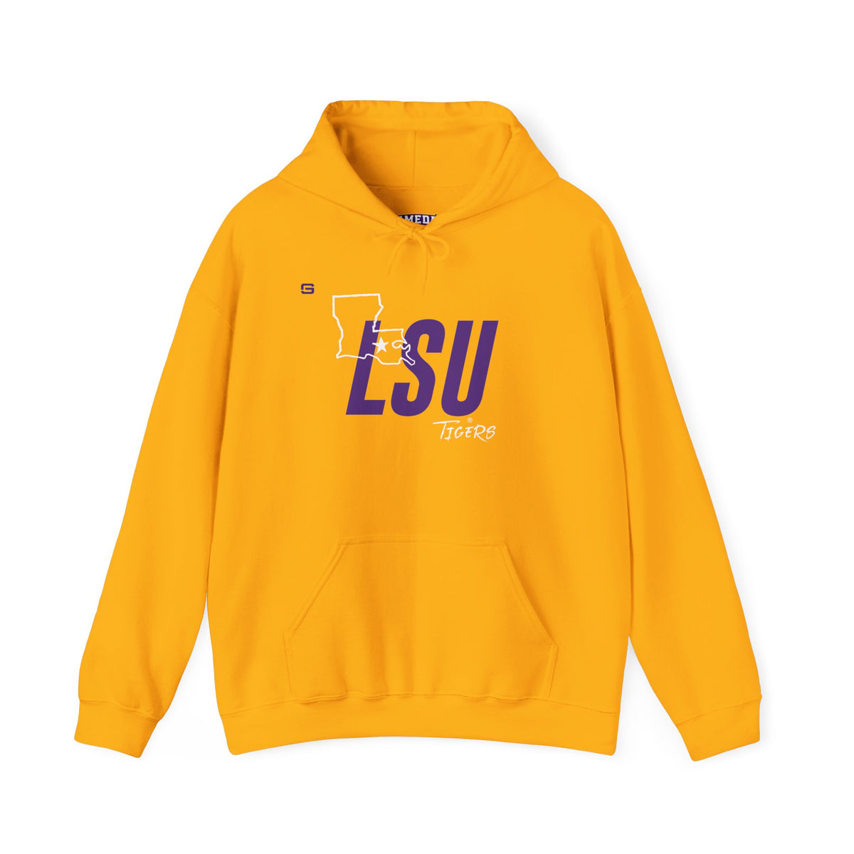 LSU Football State Hoodie