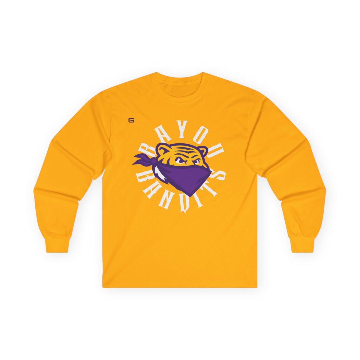 Bayou Bandit Football Mascot Emblem Long Sleeve Shirt