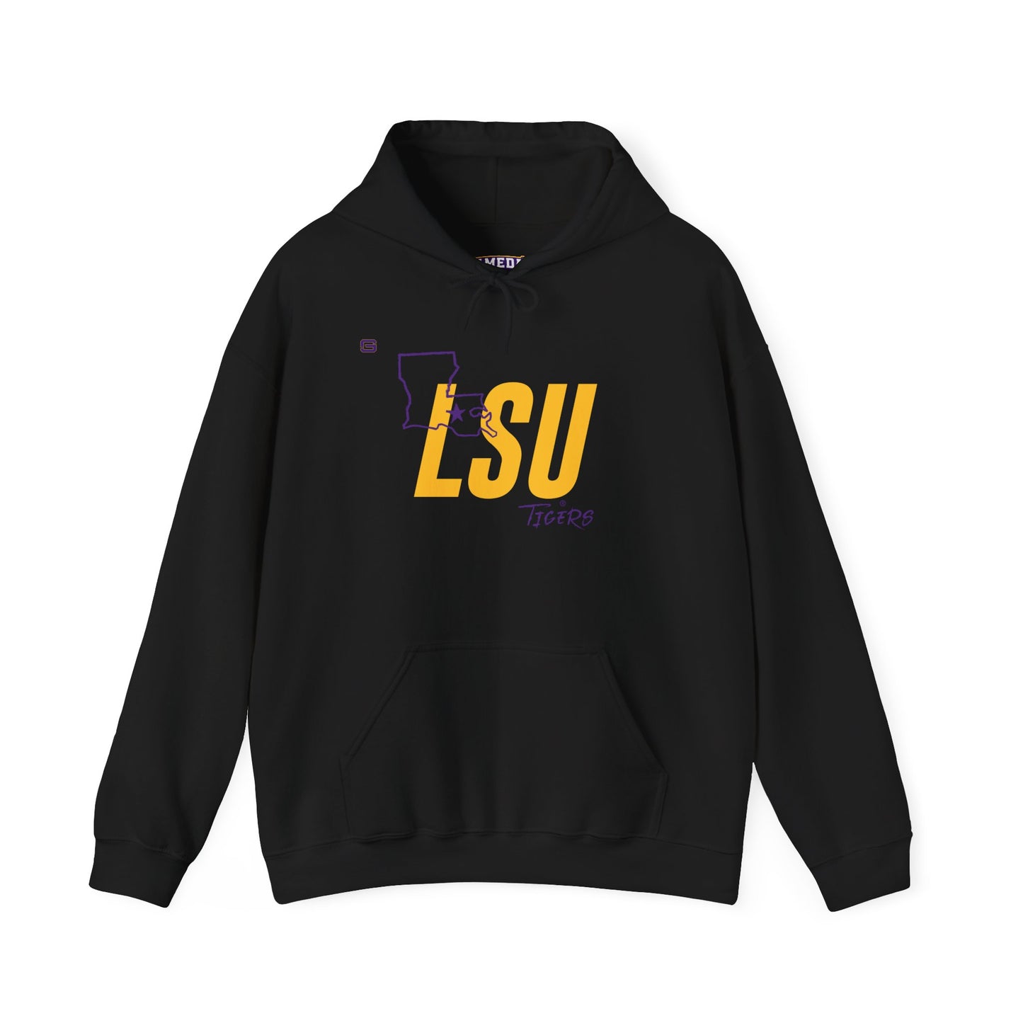 LSU Football State Hoodie