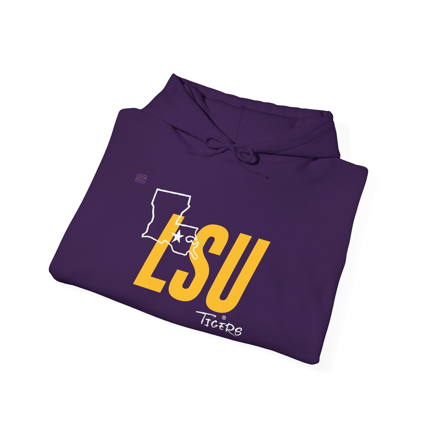 LSU Football State Hoodie
