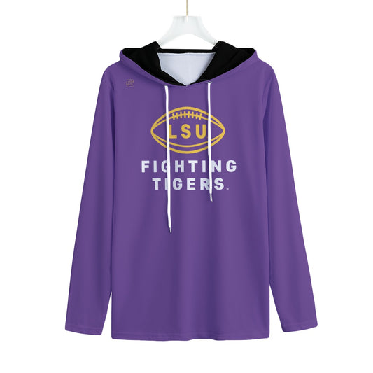LSU Football Fighting Tigers Lightweight Hoodie - Purple