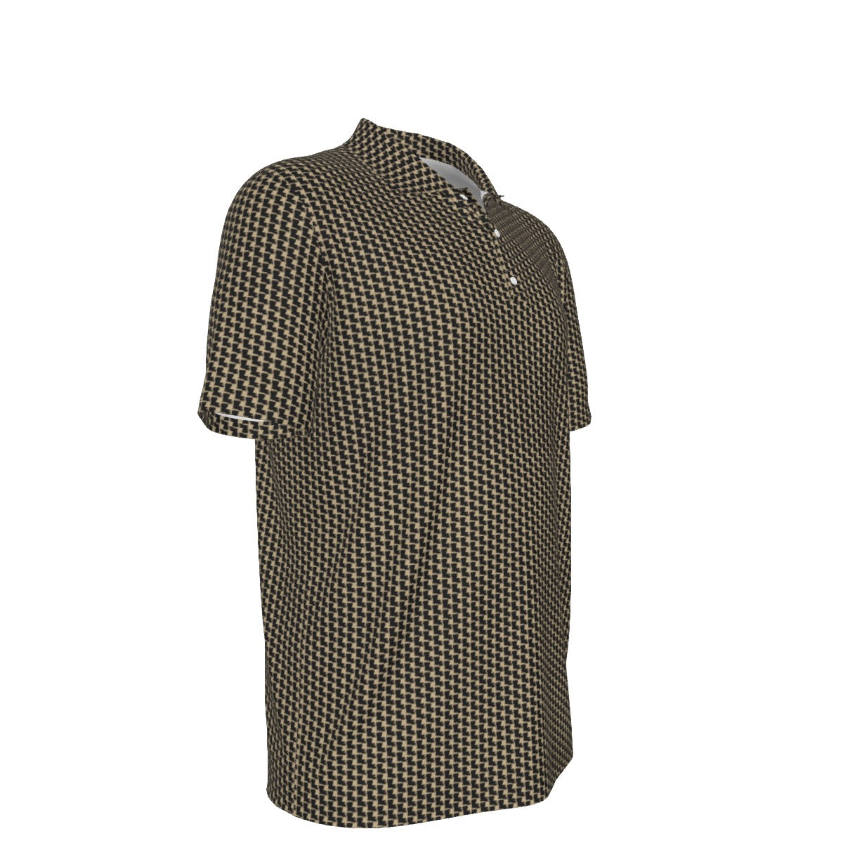Louisiana Pattern Polo - Black/Gold
