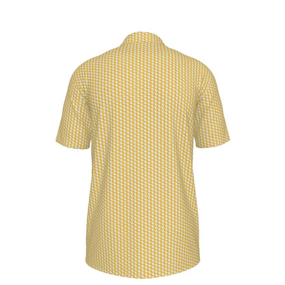 Louisiana Pattern Polo - White