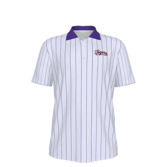 LSU Baseball Pinstripe Script Polo