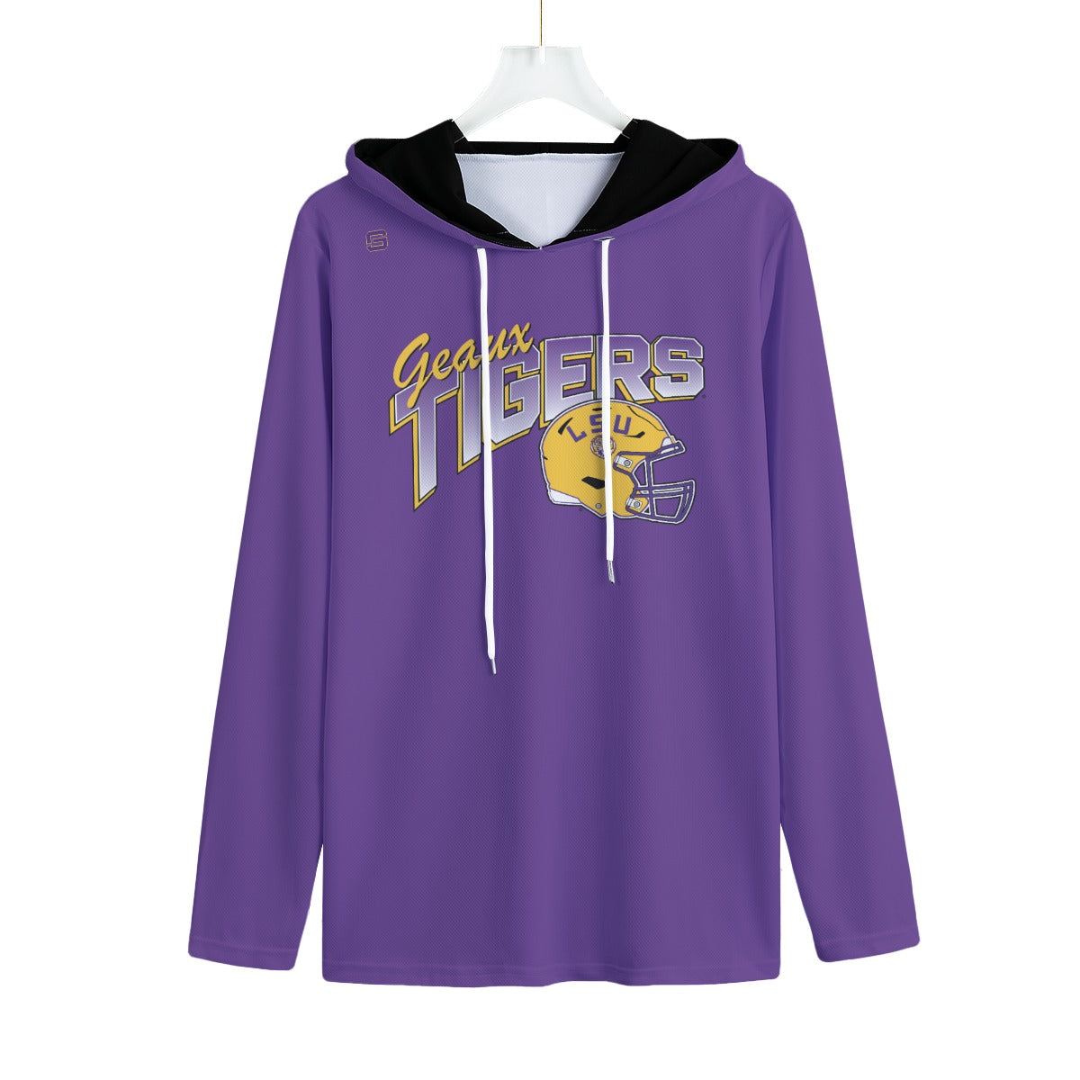 LSU Football Retro Lightweight Hoodie - Purple