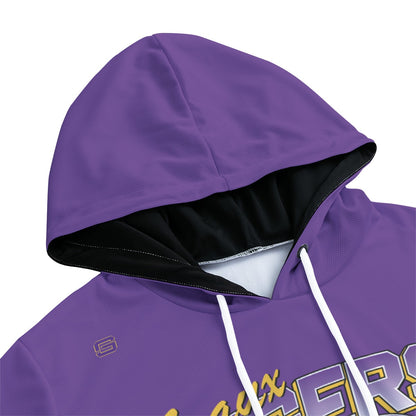 LSU Football Retro Lightweight Hoodie - Purple