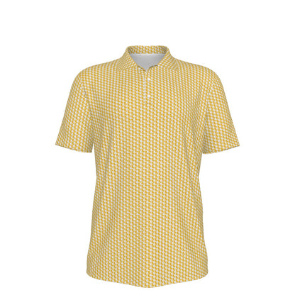 Louisiana Pattern Polo - White
