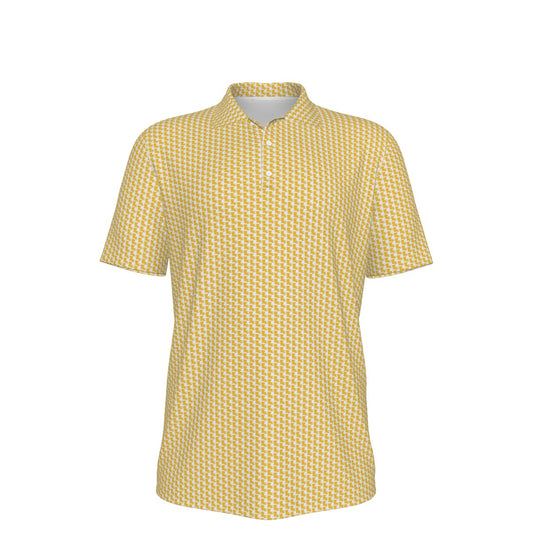 Louisiana Pattern Polo - White