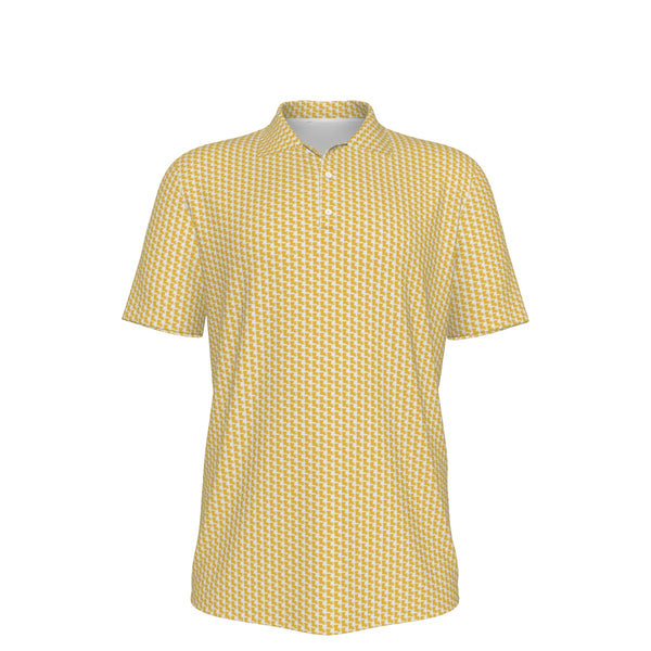 Louisiana Pattern Polo - White