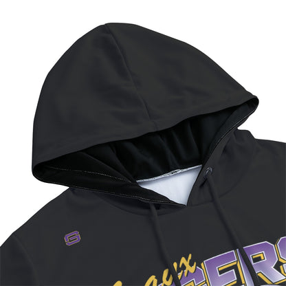 LSU Football Retro Lightweight Hoodie - Black