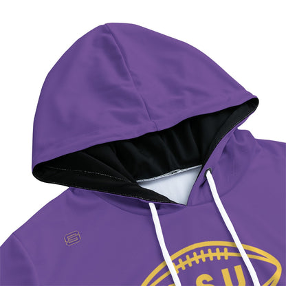 LSU Football Fighting Tigers Lightweight Hoodie - Purple