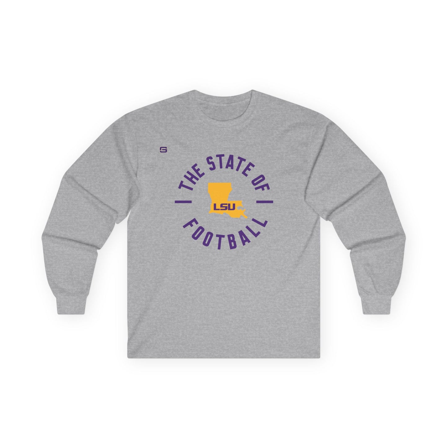 LSU Football State of Football Long Sleeve Shirt