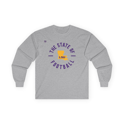 LSU Football State of Football Long Sleeve Shirt