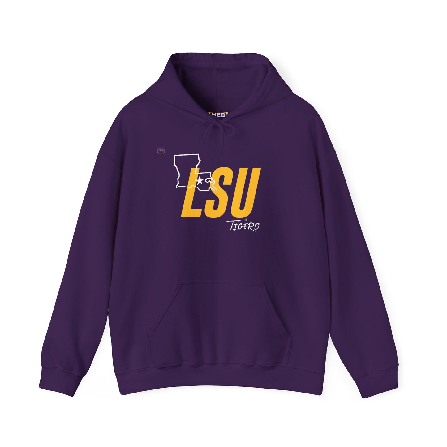 LSU Football State Hoodie