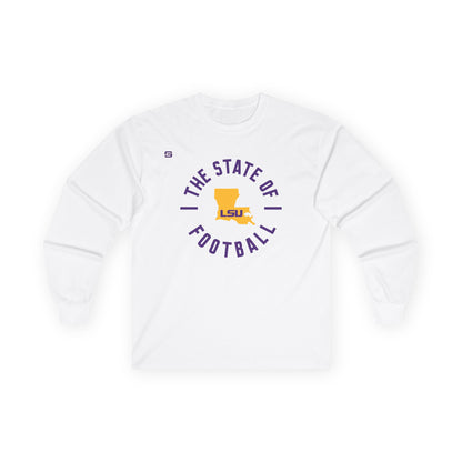 LSU Football State of Football Long Sleeve Shirt