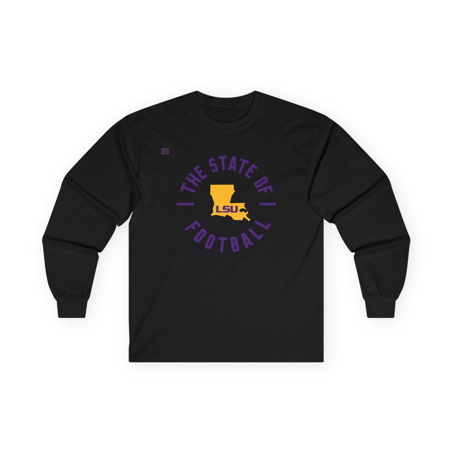 LSU Football State of Football Long Sleeve Shirt