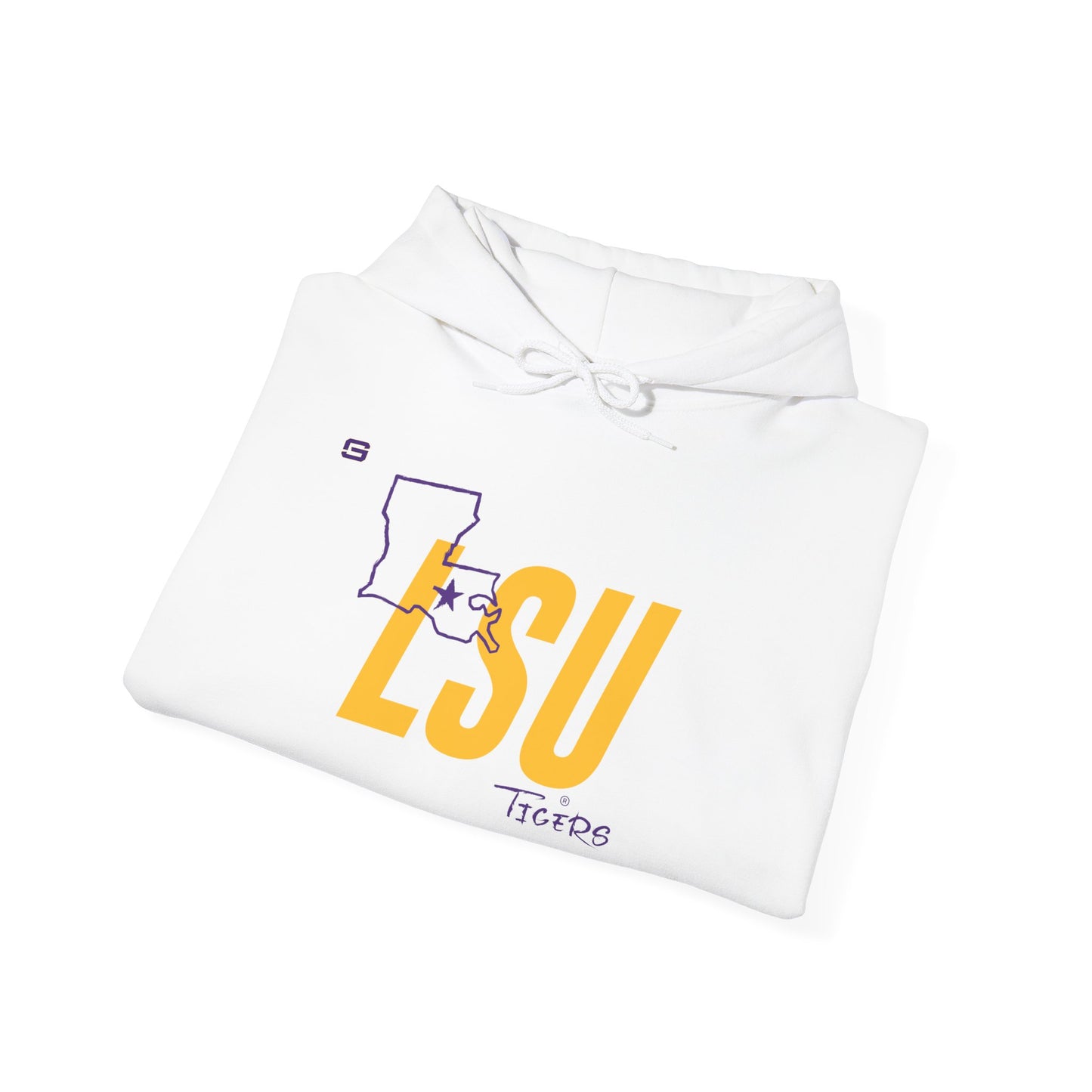 LSU Football State Hoodie