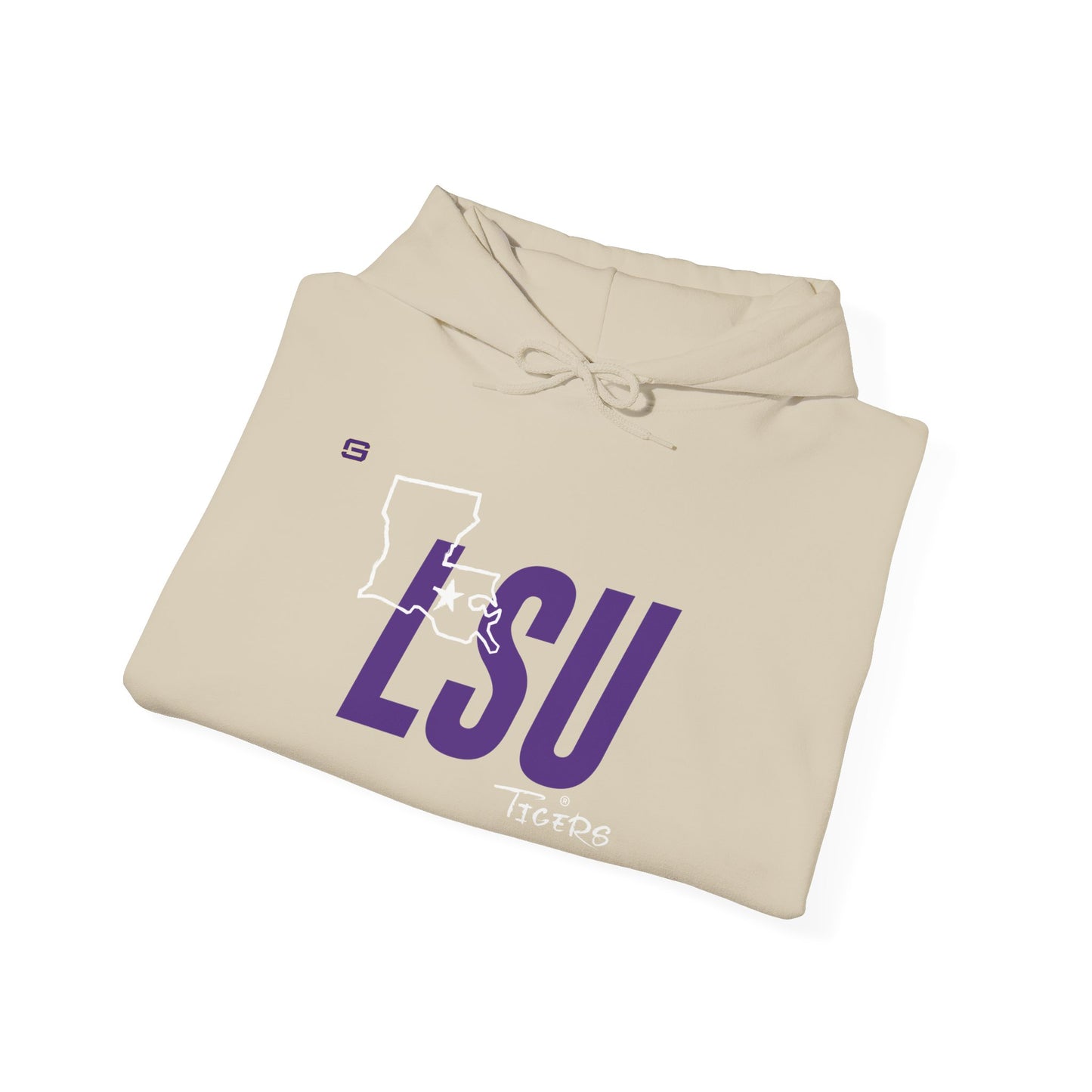 LSU Football State Hoodie