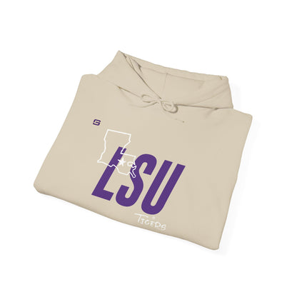 LSU Football State Hoodie