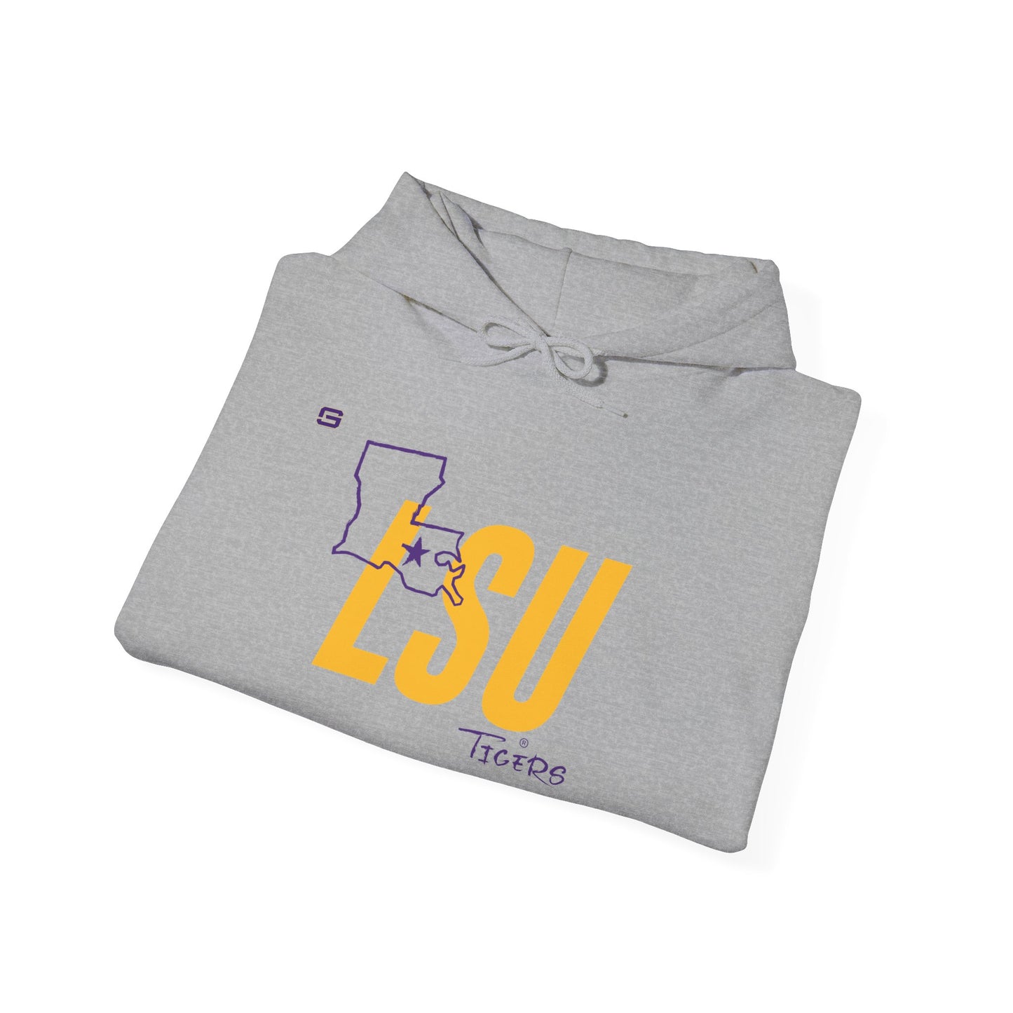 LSU Football State Hoodie