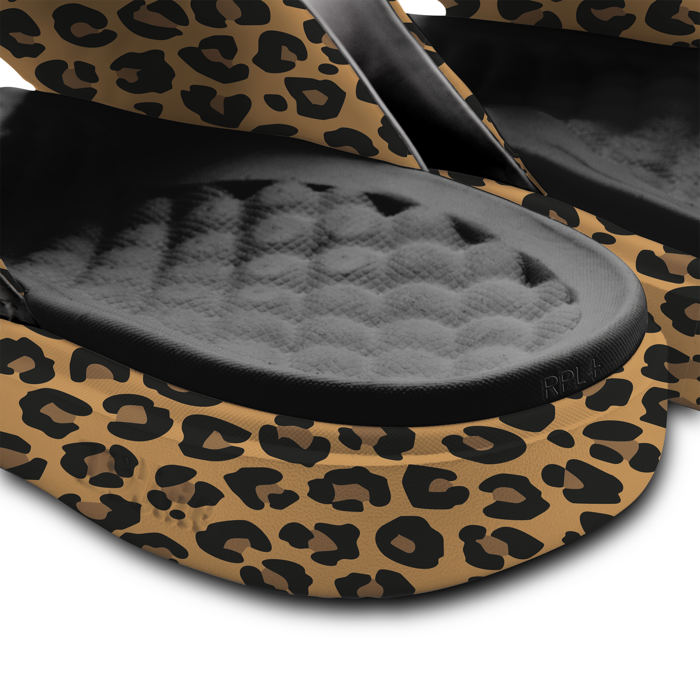 LSU Tigers Cheetah Dip Motive Slide Sandles